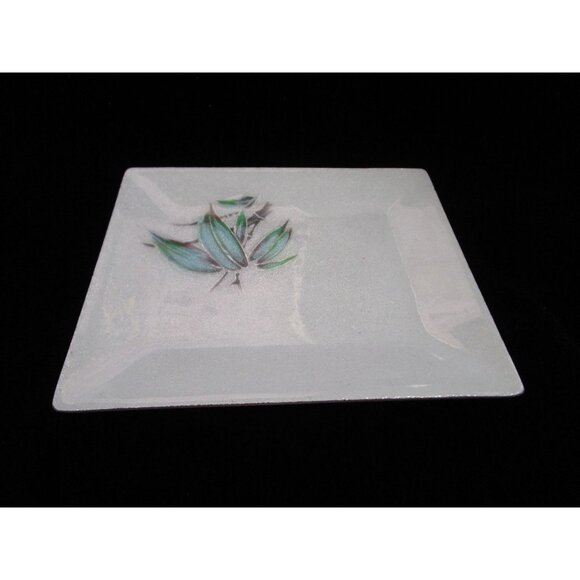 Bamboo On White Tutanka Japanese Musen Shippō Wireless Cloisonne Over Copper GUC - Picture 3 of 13